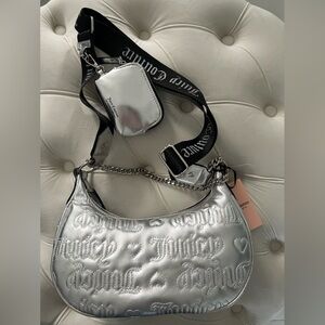 New Juicy Couture handbag with tags Silver